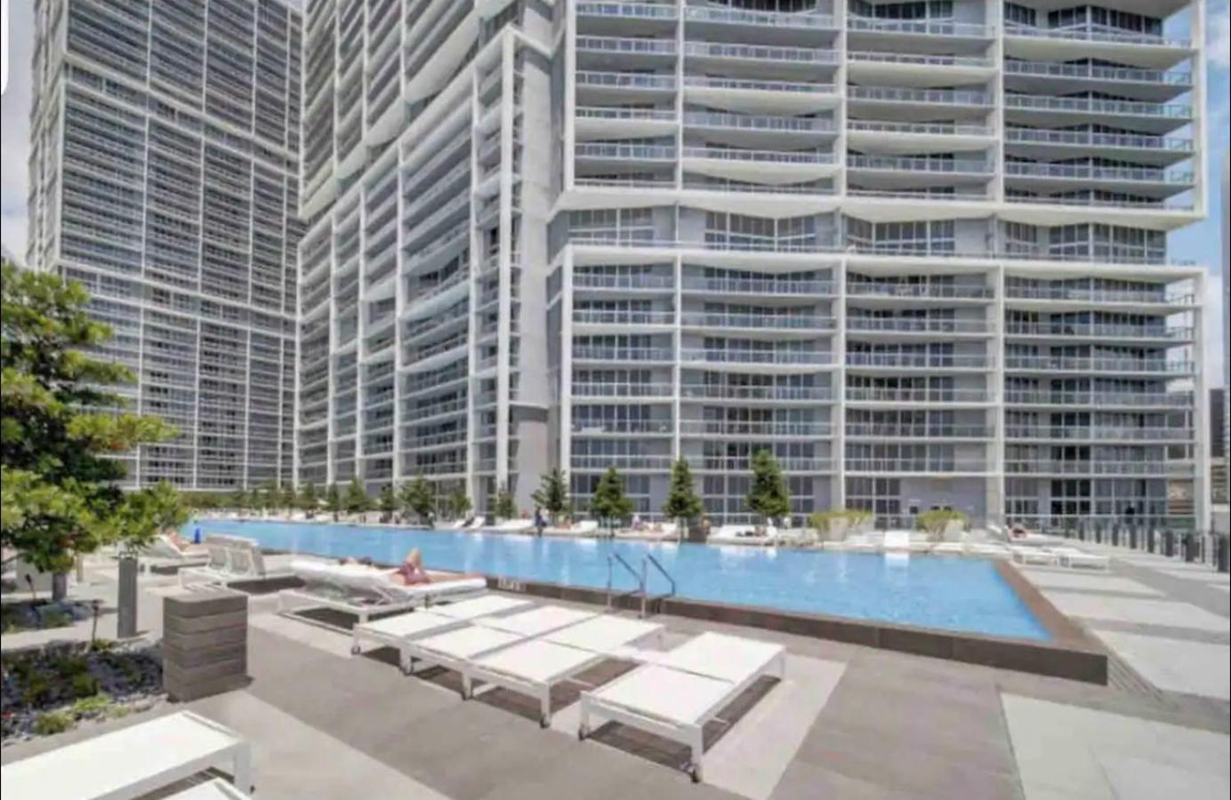 *Iconic W Icon Condo/ Pool&Waterviews*Freespa* Miami Esterno foto